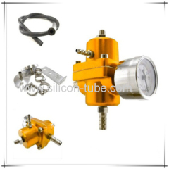 High Quality Universal Adjustable Fuel Pressure Regulator For Diesel Kit Oil 0-160psi Gauge Universal RED -6AN