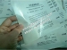 Glossy white hologram eggshell sticker label papers