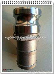 stainless steel camlock hose shank coupling type E