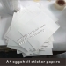 A4 Destructive Vinyl Label Paper Sheets A4 Eggshell Sticker Papers For Silkscreen Printing Use