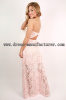 2015 new design Bohemian maxi lace Dress pink graceful woman dress