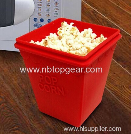 Silicone popcorn cup popcorn container