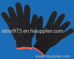 650g ten needle black line glove