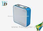 Cellphone Mobile Charger 6000mAh Rechargeable Blue Dual USB Power Bank