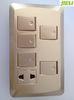 PC Multifunctional White Electrical Wall Switch 86 x 146 Size For Lighting
