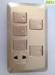 PC Multifunctional White Electrical Wall Switch 86 x 146 Size For Lighting
