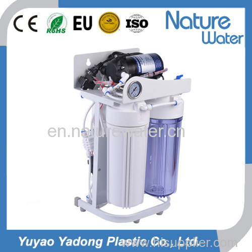 6stages Reverse Osmosis water filter System with frame and pressure gauge and mineral filter or UV sterililzer