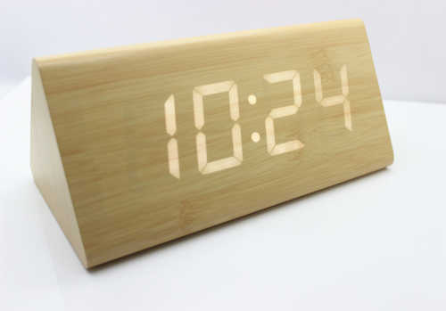 clock *table clock*led wood clock