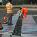 Bridge deck expansion joint broken & exposed reinforcing bar repair solution