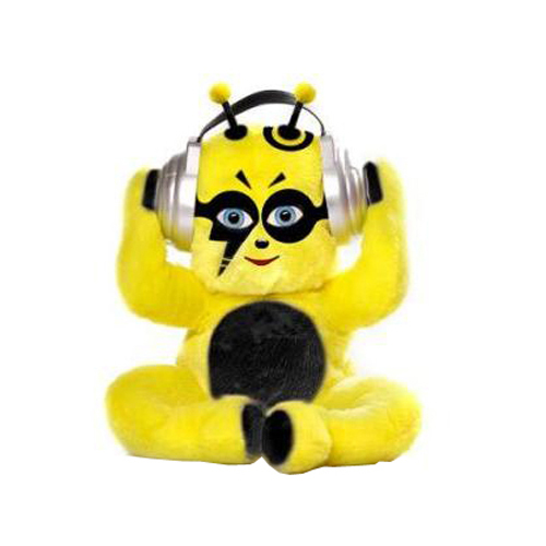 Head-shaking Plush Monster Toy with Music and Phone Speaker