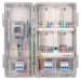 KXTMB-C401M single pahse four meters with main-control box transparent electric meter box card type left-right structure
