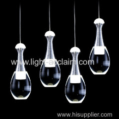 Perfume glass bottle Chandelier led pendant lighting Bar chandelier crystal lamp