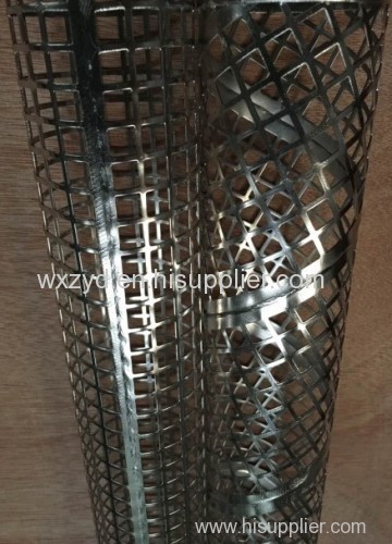 Spiral welded air perforated metal pipes water filtration center core 304 filter frame filter element in Zhi Yi Da