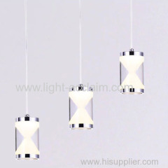 Creative funnel acrylic metal plating modern LED crystal lighting fixtures