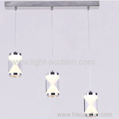 Creative funnel acrylic metal plating modern LED crystal lighting fixtures