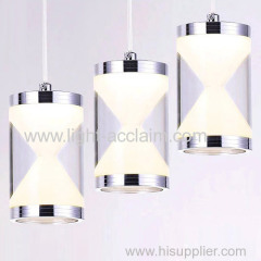 Creative funnel acrylic metal plating modern LED crystal lighting fixtures
