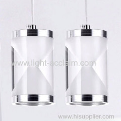 Creative funnel acrylic metal plating modern LED crystal lighting fixtures