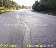 Quick/rapid setting cement material solving concrete crack in driveway