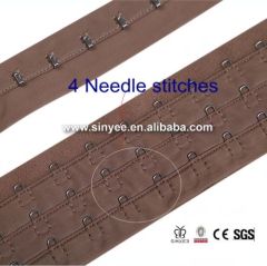 Special Four Needle Stitches Corset Fastener with Strong Tension