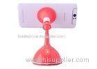 Pink Universal Mobile Phone Stand Holder , Auto Cell Phone Car Holder For Mobile Phone