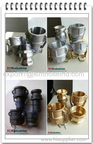 all kinds of aluminum camlock quick couplings made in china