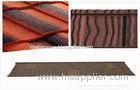 Circular Wood Grain Aluminum Stone Chip Coated Metal Steel House Roof Tiles