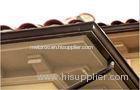 Gutters / Brown 6 inch plastic rain gutters , Roofing rain guard gutters