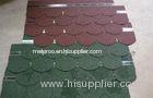 Durable fiberglass Light Fish Scale Asphalt Roofing Shingles , Exterior roof tiles