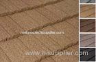 Colorful Flat shake Stone Chip Coated Steel / Metal Roof Tiles For hotel Decoration