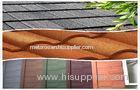 Arc / Classic Rainbow Lightweight Metal Roofing Tiles / Stone Coated Steel Roof Tile