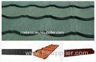 Arc / Roman Colorful Stone Coated Metal Roofing Tile , decorative Exterior roof Tiles