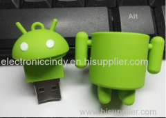 Stylish Android shape usb flash drive