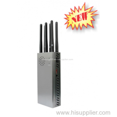 CT-1066 EUR Plus 7W 6 Bands GSM 2G 3G 4G LTE 4G Low WIFI 2.4GHz Jammer up to 30m