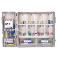 1601L high performance single pahse 16meters transparent electric meter box left-right structure