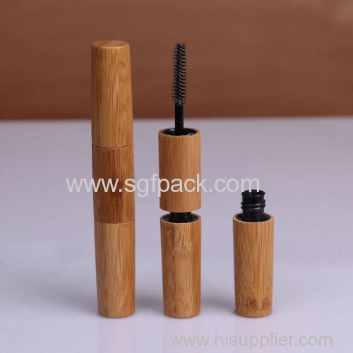 empty cosmetic container bamboo lipgloss/mascare/eyeliner bottle/lipstick tube make up packaging