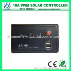 Double USB Port 12V/24V 10A PWM Solar Charge Controller