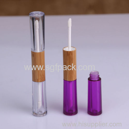 empty cosmetic packaging bamboo lipgloss/mascare/eyeliner bottle/lipstick tube make up container