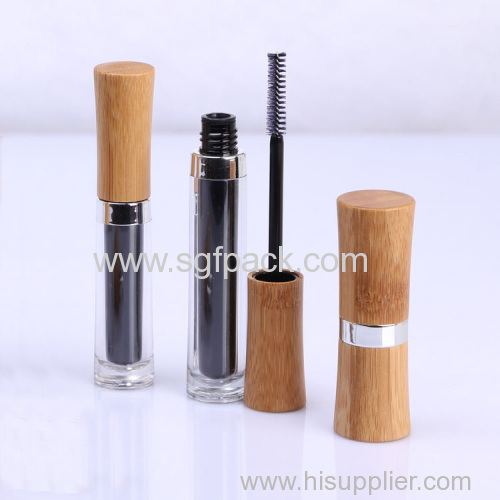 empty cosmetic packaging bamboo lipgloss/mascare/eyeliner bottle/lipstick tube make up container