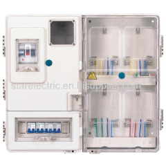 1601L high performance single pahse 16meters transparent electric meter box left-right structure