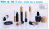 bamboo black lipgloss/mascare/eyeliner bottle/lipstick bottle empty bamboo black cosmetic container