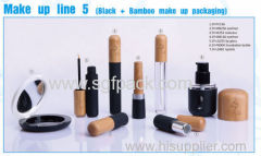 black bamboo cosmetic container