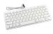 Portable Slim Apple iPad Wired Keyboard with 30-pin connect plug and play