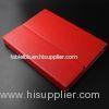 Red Leather light wireless 9 Inch Notebook / Laptop bluetooth keyboard with case