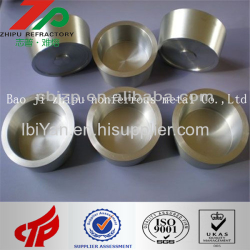 best price tungsten crucible for crystal growthing made in China 