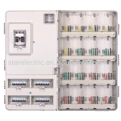 1601L high performance single pahse 16meters transparent electric meter box left-right structure