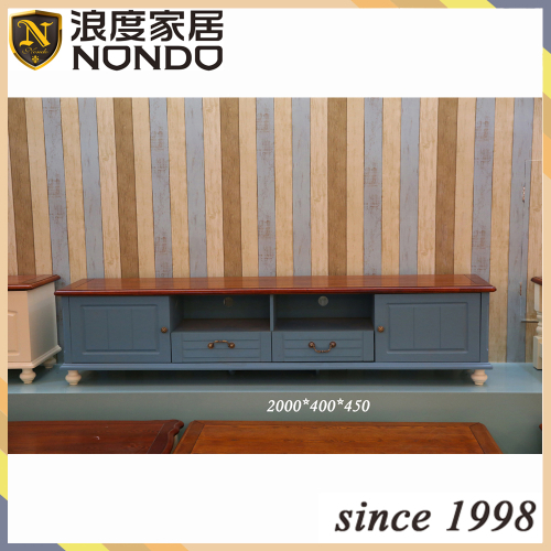 Designs for lcd wall unit blue tv stand NSD005