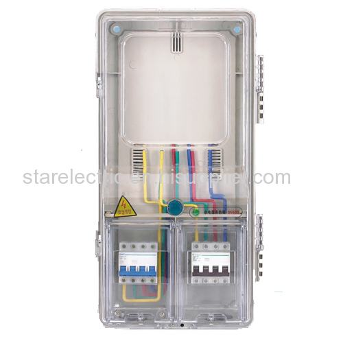 M101T high performance 3 pahses one meter transparent electric meter box straight type