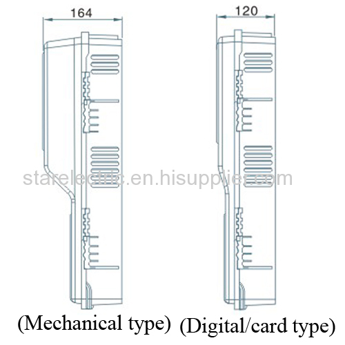 M101T high performance 3 pahses one meter transparent electric meter box straight type