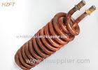 Extruded Cupronickel Copper Tube Coils for Water Heater Boilers , Fin Coil