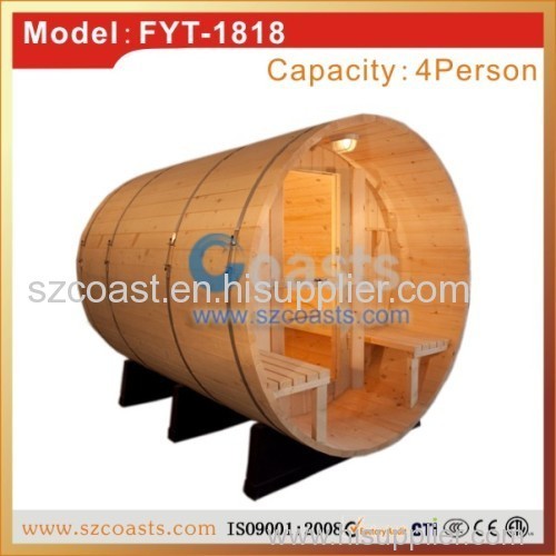 Outdoor barrel wooden Dry Sauna Oven
